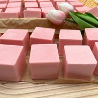 Nouvel Arrivage : Jouet Squishy Anti-Stress en PU Épais à Rebond Lent, Forme Cube Rose Embryonnaire, pour Tous les Âges