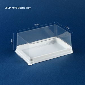 Boîte à pâtisserie carrée de style étranger pour gâteau à la crème à l'ancienne, emballage en plastique PP de qualité alimentaire pour sushis, sandwichs, rouleaux de <span class=keywords><strong>pain</strong></span> Queen Roll - Product Image 4