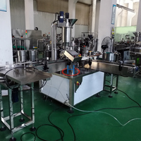 Bouteille médicale rotative à petite échelle de type monoplock, poudre de tarière automatique, micro remplissage, machine d'emballage de poudre