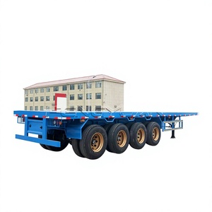 Remolque de transporte de contenedores de 20 y 40 pies, resistente, listo para enviar, para maquinaria de construcción, autocaravanas y casas rodantes. - Product Image 1