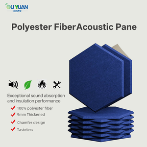 Panneaux acoustiques hexagonaux en fibre de polyester écologiques autocollants pour cinémas maison, salles de concerts, hôtels, hôpitaux - Product Image 3