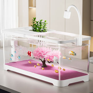 Akuarium Meja Kecil Transparan Tinggi dari Bahan Plastik Tebal untuk Ruang Tamu - Product Image 5