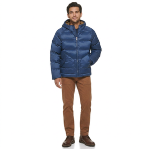 puffer <b>jacket</b> High Wholesale Windproof Plain <b>Pullover</b> <b>Men</b> Puffer <b>Jacket</b> Custom Logo - Product Image 1