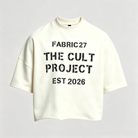 T-shirt surdimensionné personnalisé de qualité supérieure, impression DTG, streetwear, tee-shirt à manches courtes pour hommes