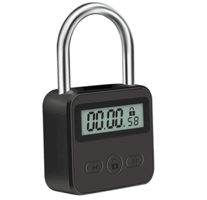 Metal Timer Lock Lock Multifunctional-USB Rechargeable Timer Lock Behavioral Habit Aid Multi-Purpose Timer