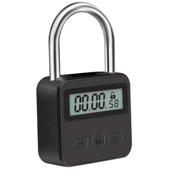 GREATYYT Metal Timer Lock Lock Multifunctional-USB Rechargeable Timer Lock Behavioral Habit Aid Multi-Purpose Timer