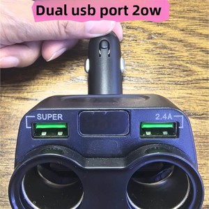 S2 <span class=keywords><strong>Chargeur</strong></span> de voiture à charge rapide 4-en-1 multifonction double USB tête de conversion One-on-Two <span class=keywords><strong>iPhone</strong></span> Flash Charge utilitaire pour véhicules - Product Image 5