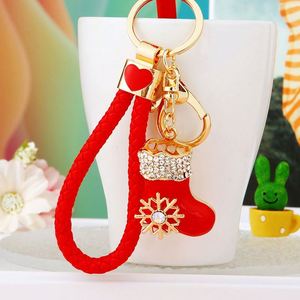 Creative Diamond-encrusted Crystal Christmas Reindeer <b>Animal</b> Metal Keychain Pendant - Product Image 3