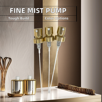 Harga terbaik 18/20/24/28mm perak emas hitam Aluminium-plastik penyemprot parfum Crimp pompa semprotan kabut halus dengan penggunaan botol kerah