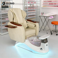 Nouvelle conception de fauteuil de pédicure pour salons de manucure, avec dossier haut, bain à remous, jets magnétiques, station de soin des pieds et massage Human Touch