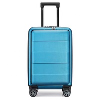 Vente chaude moderne pilote affaires bagages sacs ABS coque dure chariot valises ouverture avant poche pour ordinateur portable fermeture éclair pour voyage