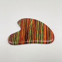 HZ Gua Sha en obsidienne noire en forme de cœur, outil de massage en pierre de jade pour le raclage Guasha