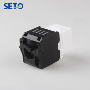 Poluar <span class=keywords><strong>Cat6</strong></span> <span class=keywords><strong>RJ45</strong></span> Bảng điều khiển gắn kết UTP Coupler mô-đun màu đen trắng PC vật liệu bụi bằng chứng truyền dữ liệu <span class=keywords><strong>Keystone</strong></span> <span class=keywords><strong>jack</strong></span> - Product Image 3