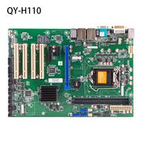 Carte mère industrielle ATX OEM/ODM avec ports E/S riches, emplacements PCIE et PCI variés, chipset H110, processeur de bureau 6-7e génération i3/i5/i7