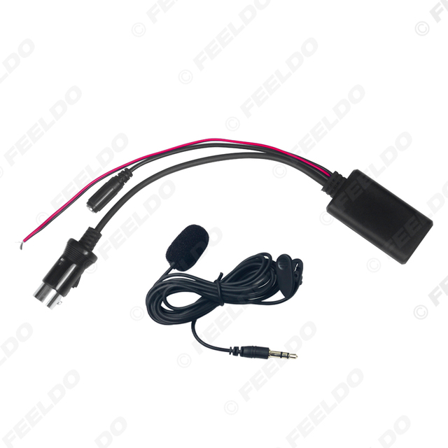 Car Aux-in Wireless Adapter Module Audio Receiver Aux Cable for Kenwood 13Pin CD/DVD Host AUX Cable