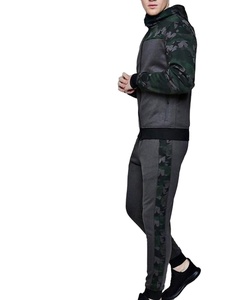 Color sólido logotipo personalizado al por mayor ropa deportiva jogging hombres traje de pista - Product Image 1