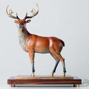 <strong>Holiday</strong> gift decoration indoor bronze <strong>deer</strong> for desk - Product Image 1