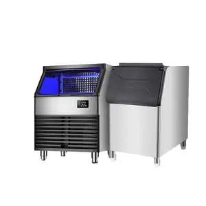 热销大容量商用自动清洁制冰机泵月牙形冰块