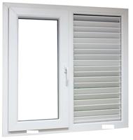 Fenêtre coulissante en PVC de conception française CBMMART, porte à double vitrage en UPVC, fenêtre à battant coulissante