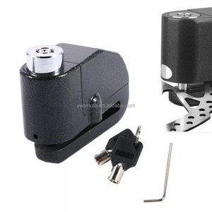 Blocco a disco di allarme da 7mm Set di blocco del freno a disco antifurto per bicicletta moto nero nuovo - Product Image 6