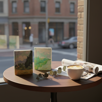 Lampe de lecture mini pliable en ABS, design lanterne en papier, sans fil, avec aimant de réfrigérateur, idéale pour les ensembles cadeaux de zones touristiques, directement de l'usine