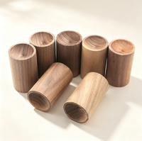 Bloc diffuseur d'arômes en bois creux, diamètre 3 cm, hauteur 5 cm, tube diffuseur en bois pour huiles essentielles, décoration parfumée, cadeau