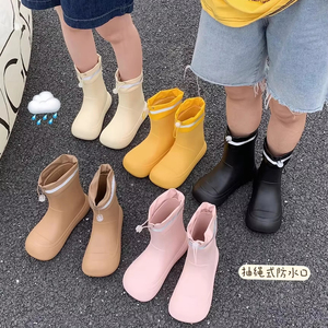 XIXITIAO Qualidade Durável Mulheres Crianças Eva Rain <span class=keywords><strong>Boots</strong></span> Anti-Slip Soft Water Shoes Waterproof Toddler Rain <span class=keywords><strong>Boots</strong></span> para Pais Crianças - Product Image 6