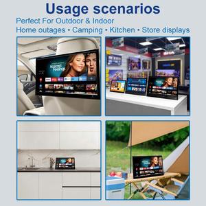 <span class=keywords><strong>Téléviseur</strong></span> LED HD rechargeable <span class=keywords><strong>12V</strong></span> AG 14 16 18 20 pouces, <span class=keywords><strong>camping</strong></span>, <span class=keywords><strong>camping</strong></span>-<span class=keywords><strong>car</strong></span> et camion, télévision portable d'extérieur - Product Image 2