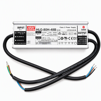 Driver LED Meanwell authentique HLG-80H-48B 81,6W 48V 3-en-1 avec gradation 0-10V PWM, résistance IP67, efficacité 91% - Fournisseur de drivers LED