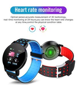 119 cộng với vòng đeo tay thông minh thể thao dây đeo cổ tay Pedometer nhịp tim theo dõi giấc ngủ Vòng đeo tay IP67 không thấm nước cho tập thể dục - Product Image 5