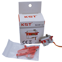 全新好价 KST X06 V6.0 HV 微型数字舵机 1.8Kgf.cm 0.07sec 无芯金属齿轮 适用于遥控飞机零件和机器人手臂