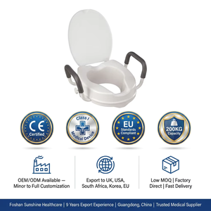 Asiento Elevador de <span class=keywords><strong>Inodoro</strong></span> Portátil de Plástico de Fácil Instalación sin Herramientas <span class=keywords><strong>para</strong></span> Personas Mayores y Lesionadas, Equipo de Seguridad OEM ODM - Product Image 1