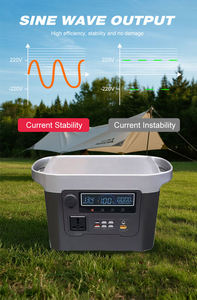 Générateur solaire portable, station d'alimentation 600W 384Wh, chargeur de voiture AC/DC, batterie LiFePO4, contrôleur MPPT, lampe torche - Product Image 6