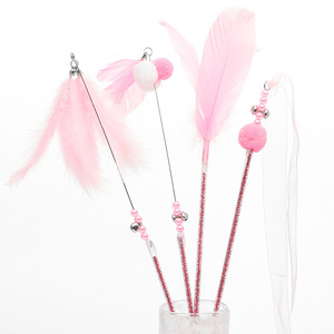 Jouet pour chat en PVC, bâton <span class=keywords><strong>de</strong></span> fée, clochette auto-activée, résistant aux morsures, longue tige, baguette <span class=keywords><strong>de</strong></span> chat - Product Image 1