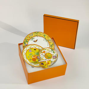 Promotion Nordic Yellow Bone China Assiette à dîner et ensemble de dîner en porcelaine - Product Image 4