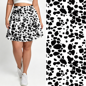 <span class=keywords><strong>Falda</strong></span> pantalón deportiva con estampado <span class=keywords><strong>de</strong></span> <span class=keywords><strong>vaca</strong></span> y dalmata para mujer, con patrón <span class=keywords><strong>de</strong></span> lunares en blanco y negro, con bolsillo para teléfono, para gimnasio y deportes. - Product Image 1