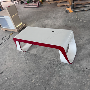 Diseño de arte único, estudio Personal, hogar, oficina, escritorio, muebles, superficie sólida moderna, mesa de oficina ejecutiva, modelos - Product Image 3