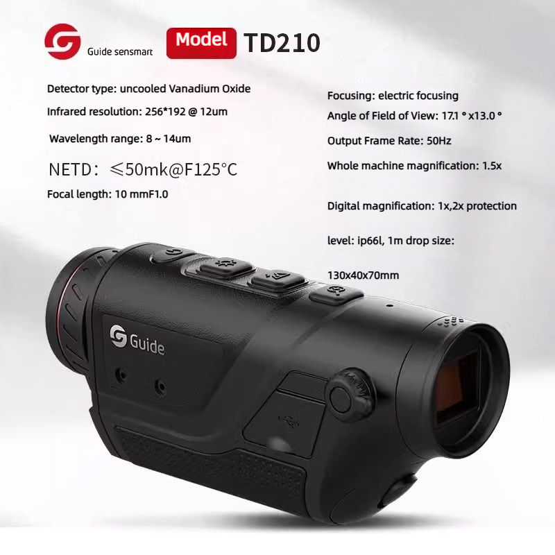 TD210 resolución: 256*192 (1.5x foco eléctrico)