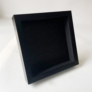 Bán buôn 6x6 8x8 10x10 <span class=keywords><strong>12x12</strong></span> inch đen trắng tự nhiên Walnut Sâu 3cm bóng hộp khung - Product Image 2