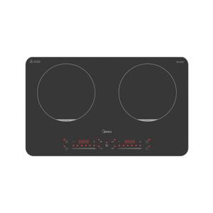 Table de cuisson à induction Midea à double brûleur 3500W, commande tactile, panneau en verre noir pour usage en cuisine - Product Image 2