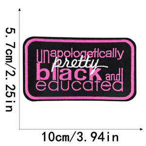 Patchs personnalisés en lettres roses, appliques brodées à repasser, patchs en gros pour vêtements, patchs brodés thermocollants pour bricolage - Product Image 2