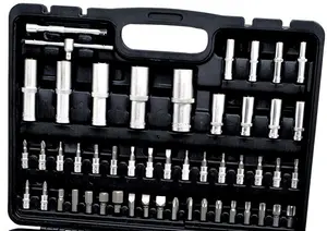 108pcs OEM scatola all'ingrosso combinazione presa cromata Set Automotive professionale strumenti di riparazione auto Kit di utensili manuali