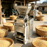Machine à floquer l'orge et à décortiquer le riz pour torréfaction de café avec moteur, capacité 450 kg/h, en acier inoxydable 304, certifiée CE