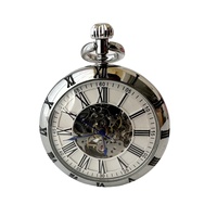 Mouvement Mécanique Squelette Chaîne Serpent Laiton Montres de Poche Mécaniques Automatiques