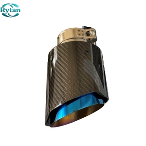 Puntas de <span class=keywords><strong>escape</strong></span> de fibra de carbono Rytan universales <span class=keywords><strong>para</strong></span> automóvil, acero inoxidable y punta de <span class=keywords><strong>escape</strong></span> de carbono brillante con interior azul <span class=keywords><strong>para</strong></span> <span class=keywords><strong>Akrapovic</strong></span> - Product Image 3