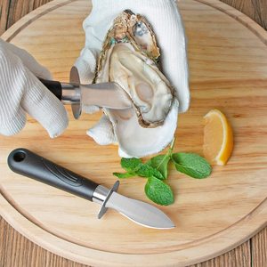 Cuchillo abridor de mariscos, abridor de ostras y almejas con mango antideslizante para mariscos - Product Image 6