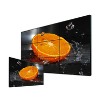 Mur vidéo LCD à épissure arbitraire, formes horizontales, verticales et irrégulières, cadre de 0,88 mm, panneau IPS pour salle d'exposition