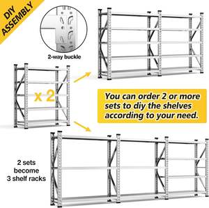 أرفف للخدمة الشاقة لتخزين الطعام البارد من المصنع رف مستودع تجاري متعدد الطبقات قابل للتعديل - Product Image 5