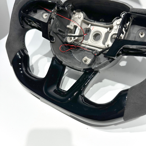 Con volante deportivo Piano-Black para <span class=keywords><strong>Dodge</strong></span> SRT Hell Cat Challenger Charger 2012 <span class=keywords><strong>2022</strong></span> con Alcantara para Hellcat con Led - Product Image 4