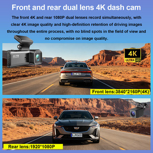 3,18 Zoll Bildschirm 4K Dashcam Vorne und Hinten mit Dual-Objektiv, WLAN und GPS – 4K Auto Black Box Kamera - Product Image 3